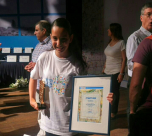 الطالبة رزان يوسف مشهراوي من مدرسة أجيال الابتدائية تحصد المرتبة الأولى بمسابقة (شوارع تل أبيب-يافا)